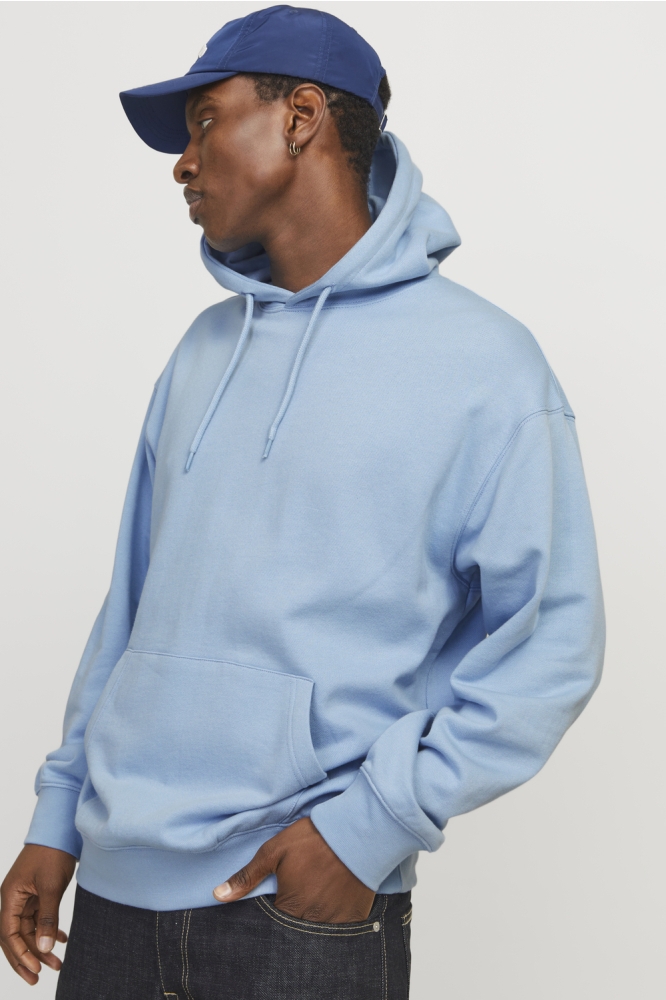 JJECHARGE SWEAT HOOD NOOS 12257852 Chambray Blue